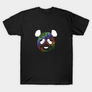 colorful panda face (version 1) T-Shirt